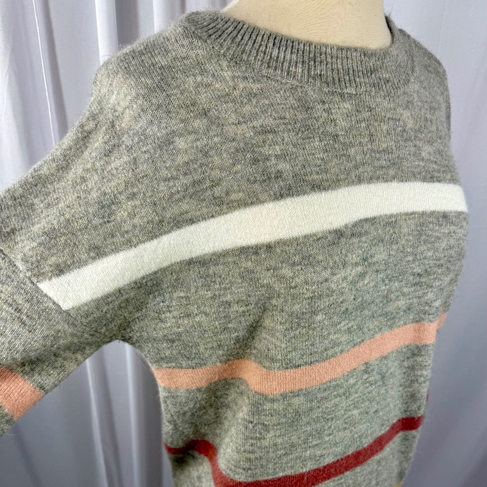 Soft Stripe Grey Sweater